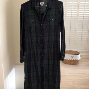 Plaid flannel dress